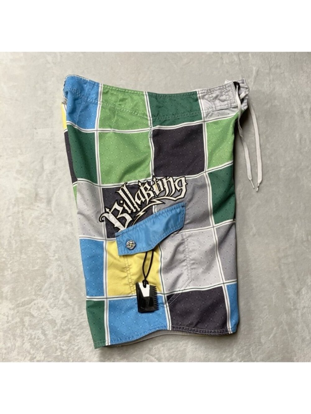 Y2K Billabong Board Shorts Mens 34 Spellout‎ Script Logo Colorful Surf Skate 00s